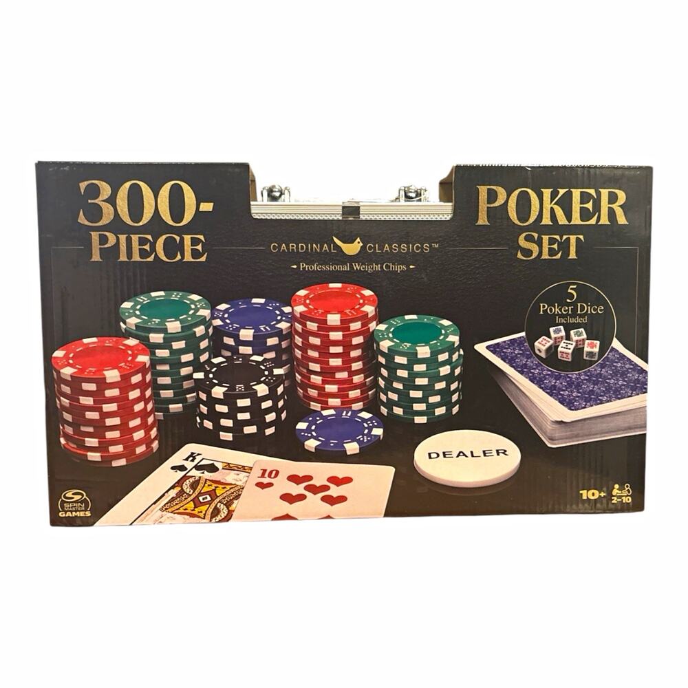 NEW Cardinal Classics Poker Set 300-Piece Set with Aluminum Case